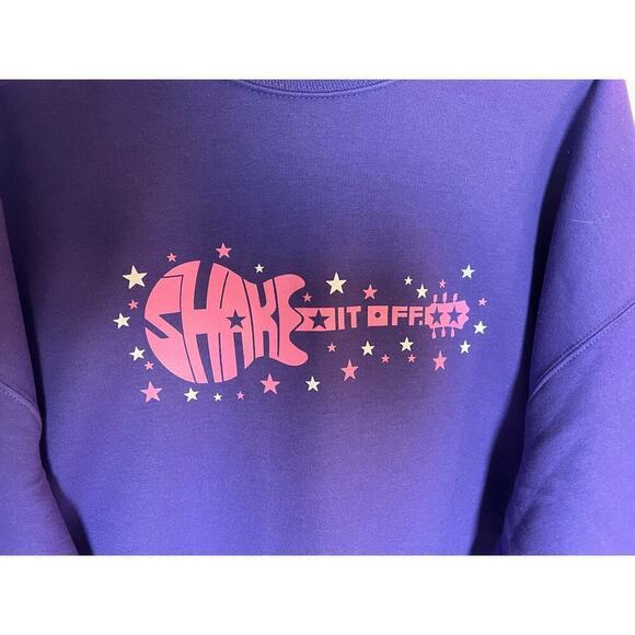 Taylor Swift-Shake It Off Sweatshirt, Fleece, 2XL, Purple, Warm, NWT - Picture 2 of 10
